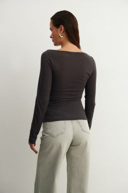 Лонгслив из трикотажа приталенного силуэта - Mollis фото 3