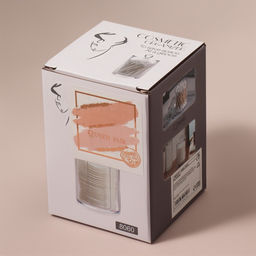 Цена за 2 шт. Органайзер для ватных дисков, с крышкой, d=6.7×11 см, белый