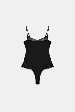 POLYAMIDE LINGERIE BODYSUIT - Zara фото 19