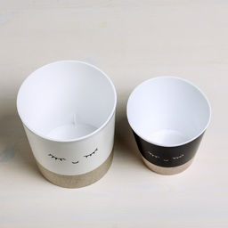 Набор кашпо для цветов 2 в 1 «Мордочки», 0,8 и 1,6 л, 11 х 12 и 14 х 14 см