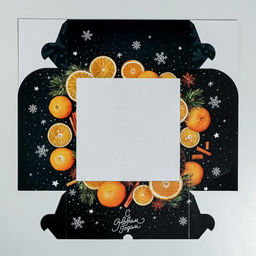 Цена за 5 шт. Коробка для капкейков «С Новым годом» 25×25×10 см