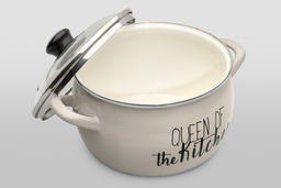 ГЛУБОКАЯ КАСТРЮЛЯ ЭКСКЛЮЗИВ СО СТЕКЛ. КРЫШКОЙ QUEEN OF KITCHEN 5,4 Л (22 СМ) - Metrot фото 3