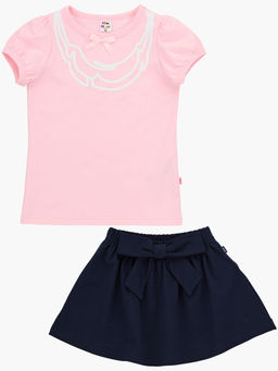 Комплект для девочки с юбкой UD 0670/7600 роз/синий - Mini maxi фото 4