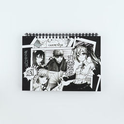 Скетчбук в твердой обложке на гребне А5, 80 л. 100 г/м Аниме. Комикс - Artfox фото 8