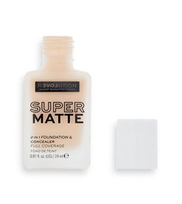 Relove by Revolution Тональная основа и консилер 2 в 1 Supermatte 2 in 1 Foundation & Concealer, F2 24 мл  фото 2