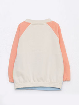Dik Yaka Uzun Kollu Nak?? Detayl? K?z Bebek Sweatshirt - Waikiki фото 2