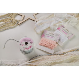 Цена за 2 шт. Нить для плетения, d=2 мм, 15±1 м, цвет серебряный