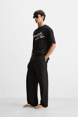 EMBROIDERED SLOGAN T-SHIRT - Zara фото 4