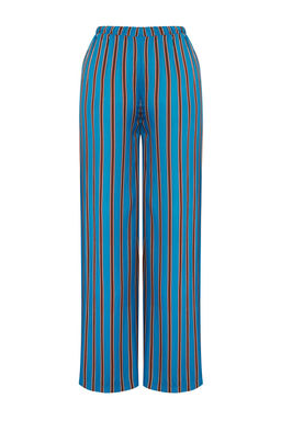 Trendyolmilla Cizgili Dokuma Baglama Detayl? Plaj Pantolon TBESS25PL00007 фото 6