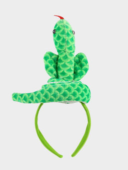 Ободок для волос Змея, зелёный - Simaland фото 4