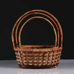 Набор корзин плетёных, 3 шт., 31×26×12/37, 26×22×11/34, 23×18×9/30 см, ротанг