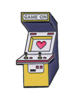Металлический значок Game ON 2*3,4 см
