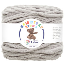 Плюшевая пряжа "Astra Premium"ТМ 100%микрополиэстер 2х100гр/80м
