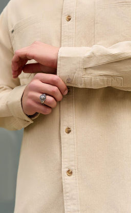 Рубашка вельвет F221-0470 l.beige - Primm фото 5