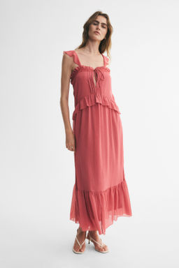 Vestido de plumeti con volantes - H&m фото 2