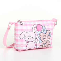 Сумка детская «Милашки», для девочки, на молнии, розовая