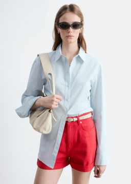 Pantalones cortos vaqueros de cintura alta - H&m фото 4