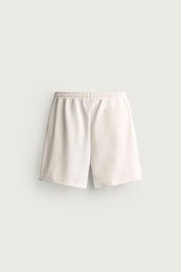 BERMUDA JOGGER RELAXED FIT INTERLOCK / Blanco roto - Zara фото 11