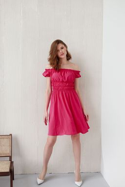 Платье AURA 3089-164 ярко-розовый