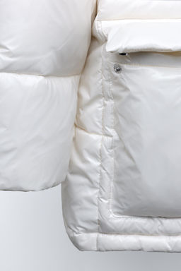 WATER-REPELLENT FEATHER DOWN PUFFER JACKET - Zara фото 6