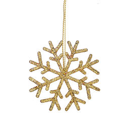 Набор новогодних украшений "Разноцветные снежинки" (3шт х 6см)