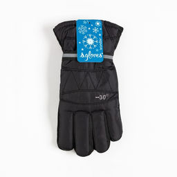 Перчатки мужские непромокаемые, цвет чёрный, размер 12 (25-30 см) - Rossini фото 5