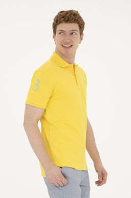 U. S. Polo Assn / Мужская желтая базовая футболка - U.s. polo assn фото 3