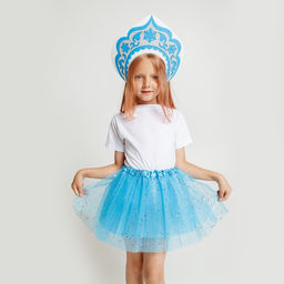 Кокошник карнавальный «Снегурочка», из фетра