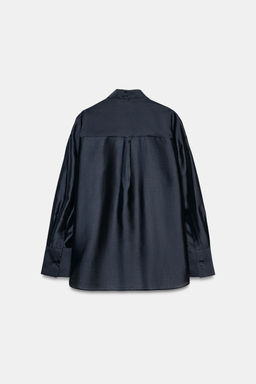 SHIRT WITH POCKETS AND TIE ZW COLLECTION - Zara фото 5