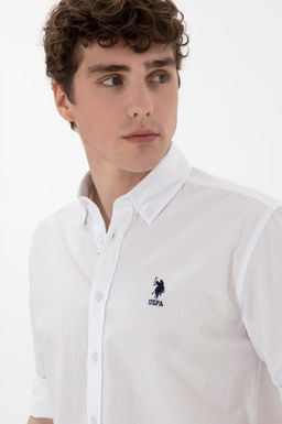 Erkek Beyaz Uzun Kollu G_mlek Sepette S_rpriz _ndirim - U.s. polo assn фото 2