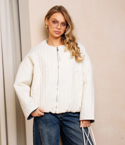 Куртка #КТ66163, кремовый