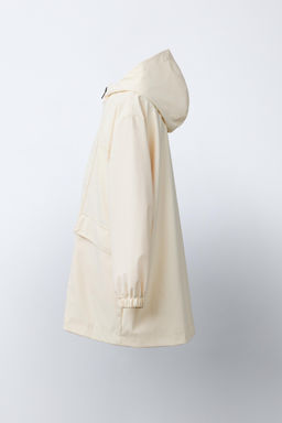 CAZADORA CAPUCHA ENGOMADA WATER REPELLENT / Mantequilla - Zara фото 4