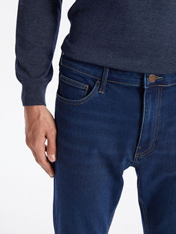 750 Slim Fit ??i Polarl? K??l?k Erkek Jean Pantolon