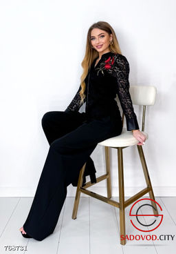 Гипюровая блузка с розочкой - Bruno фото 2