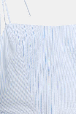 TOP CROP CORSETERO POPEL?N / Azul / Blanco - Zara фото 7