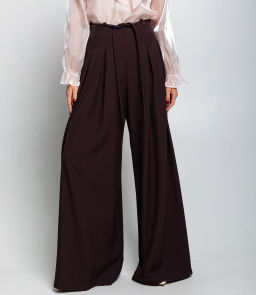 Брюки #КТ16301-2, шоколадный