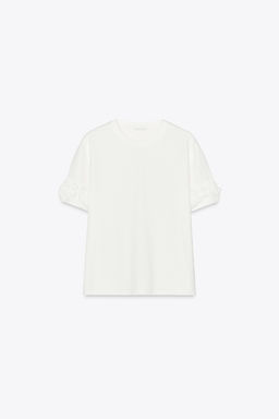 VOLUMINOUS FLORAL T-SHIRT - Zara фото 12