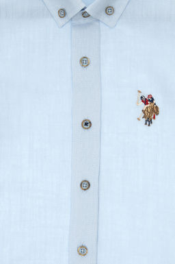 Erkek _ocuk A__k Mavi K_sa Kollu G_mlek Sepette S_rpriz _ndirim - U.s. polo assn фото 3