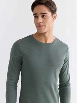 Bisiklet Yaka Uzun Kollu Erkek Ti??rt