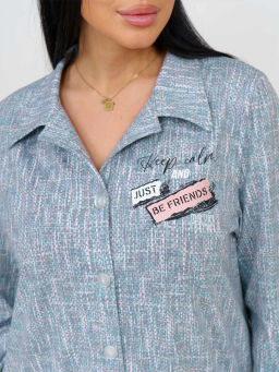 Туника женская, цвет зеленый