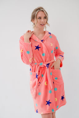 Халат женский из ультрасофта Нежность коралл - Амадэль фото 3