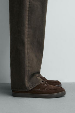 ZAPATO N?UTICO PIEL CASUAL / Marr?n - Zara фото 5
