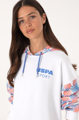 Kad_n Beyaz Sweatshirt Sepette S_rpriz _ndirim - U.s. polo assn фото 2