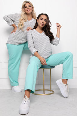 Костюм Линдси (грей/ментол) К5474 - Lt collection фото 12