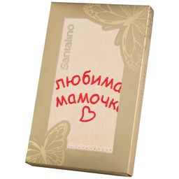 ПОЛОТЕНЦЕ МАМОЧКА ЛЮБИМАЯ,45х70. МАХРА,ЗОЛОТИСТЫЙ,ВЫШИВКА,100 - Lefard фото 2
