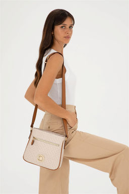 U. S. Polo Assn / Женская бежевая сумка через плечо