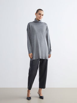 Bal?k?? Yaka Kad?n Triko Kazak