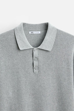 PURL KNIT POLO SHIRT - Zara фото 8