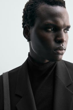 DOUBLE-BREASTED WOOL BLEND SUIT BLAZER - Zara фото 4