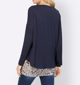 Комплект из двух блуз, синяя-розовая-пестрая - Heine фото 4